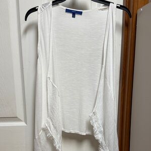 Apt. 9 Cream Sleeveless Cardigan